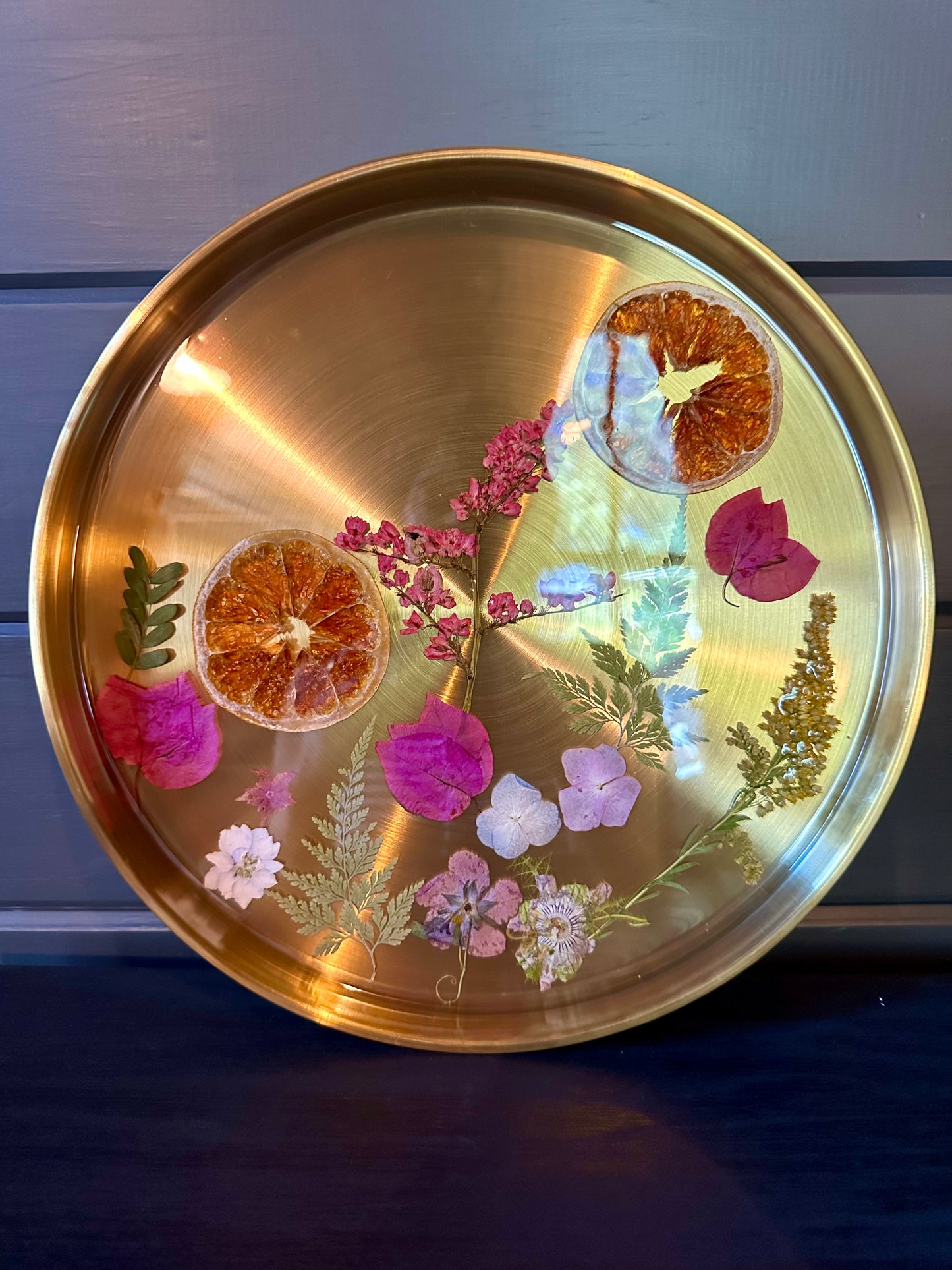 12 inch Gold Serving Tray