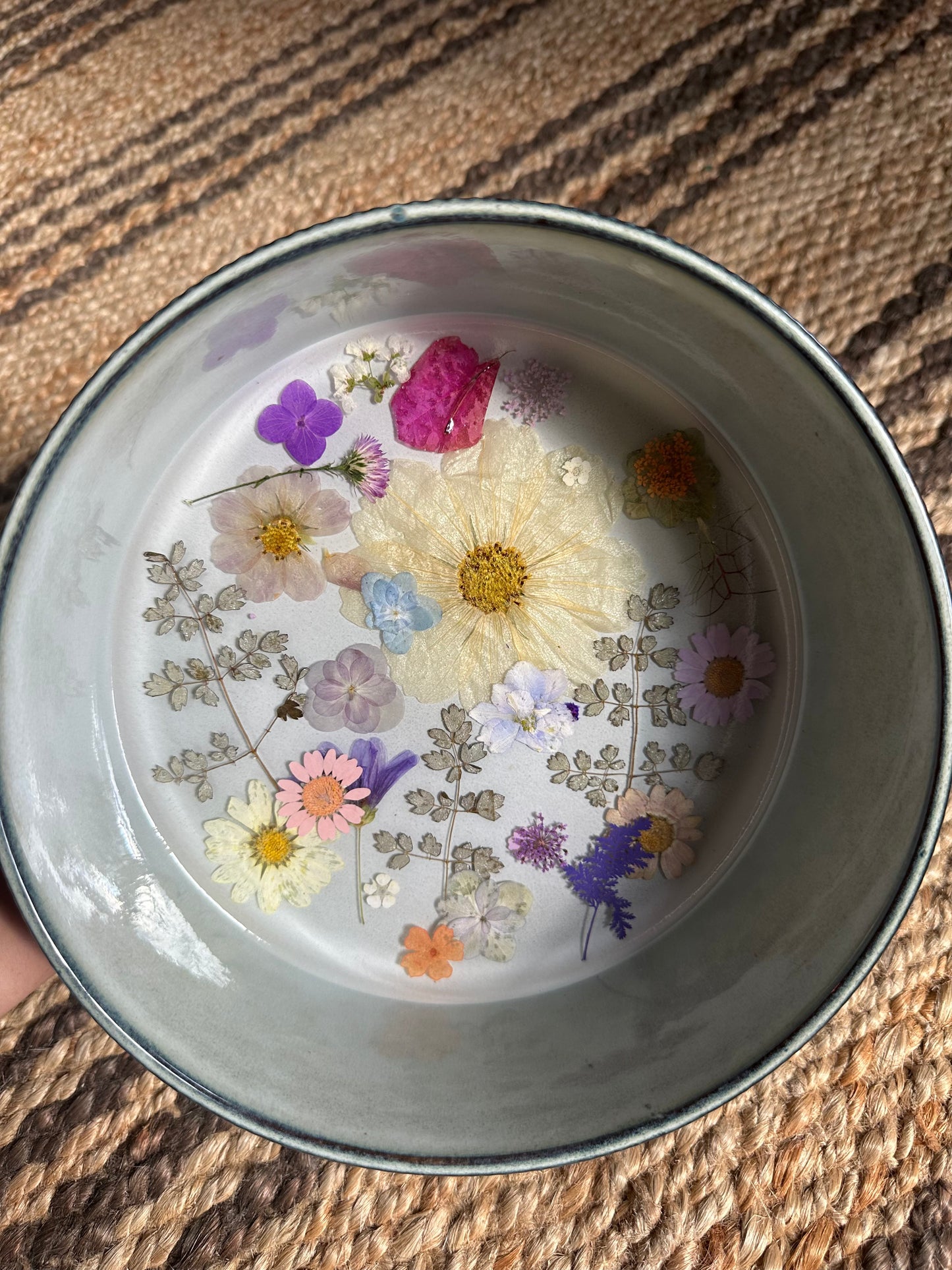 Smoky Blue Glazed Bowl