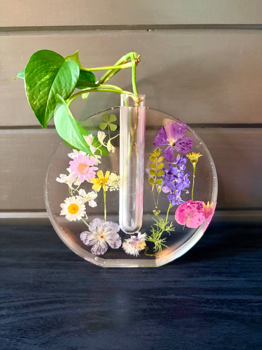 Floral Vase + Glass Tube