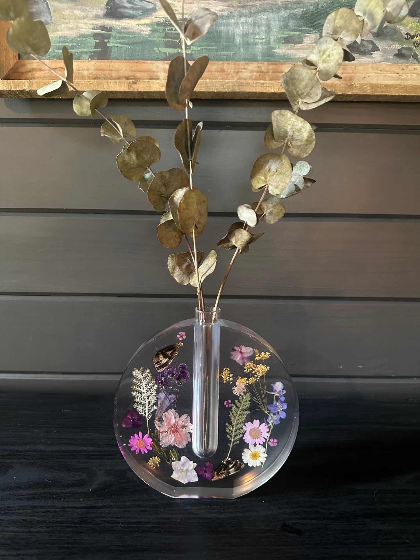 Round Test Tube Floral Vase