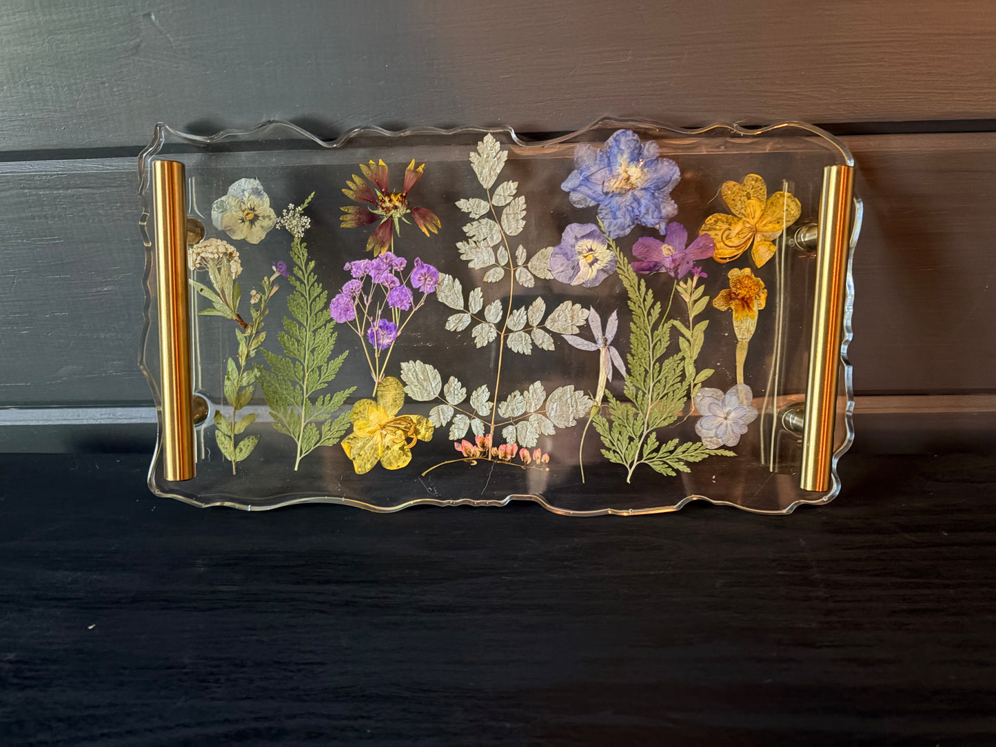 Gold Resin Tray