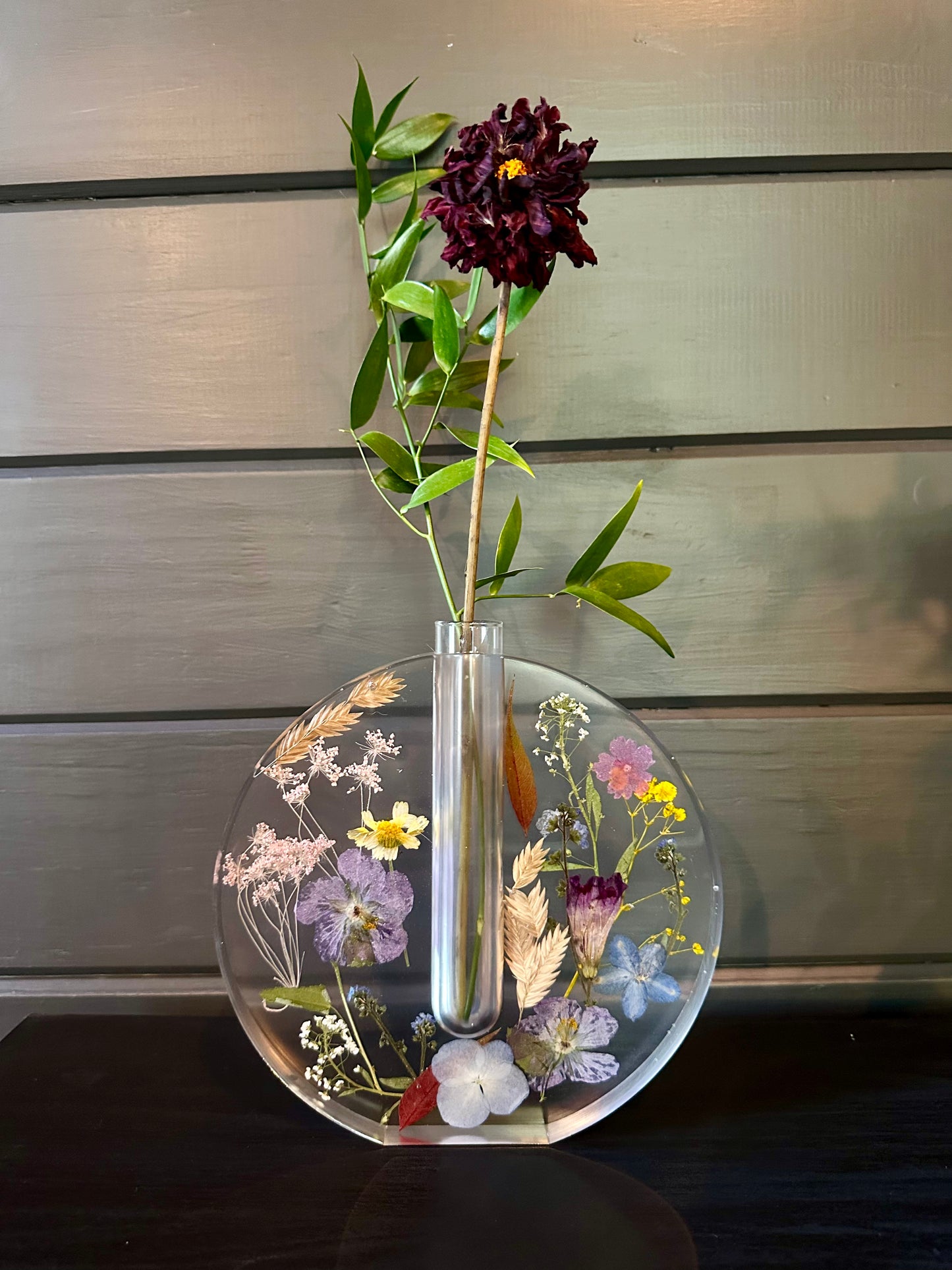 Floral Vase + Glass Test Tube