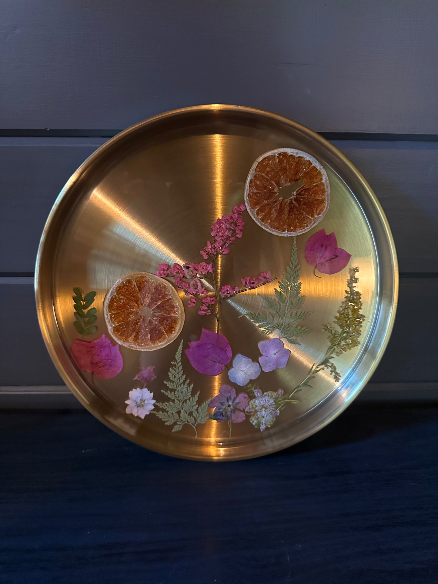 12 inch Gold Serving Tray