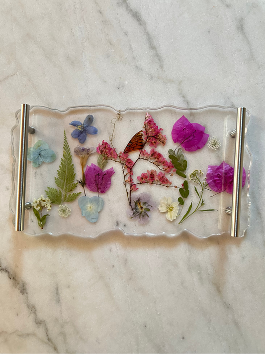 Silver Resin Tray