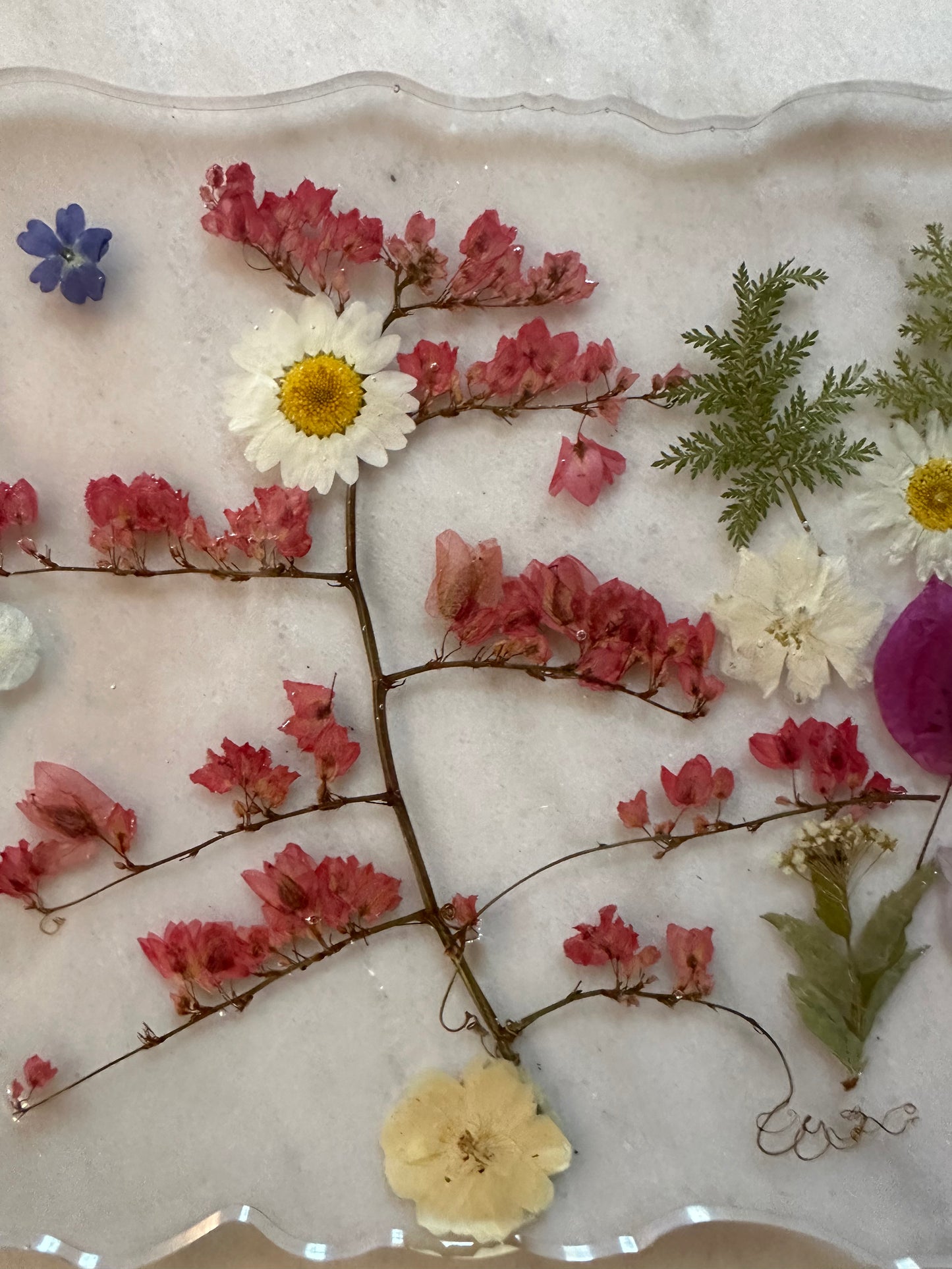 Gold Resin Serving Tray