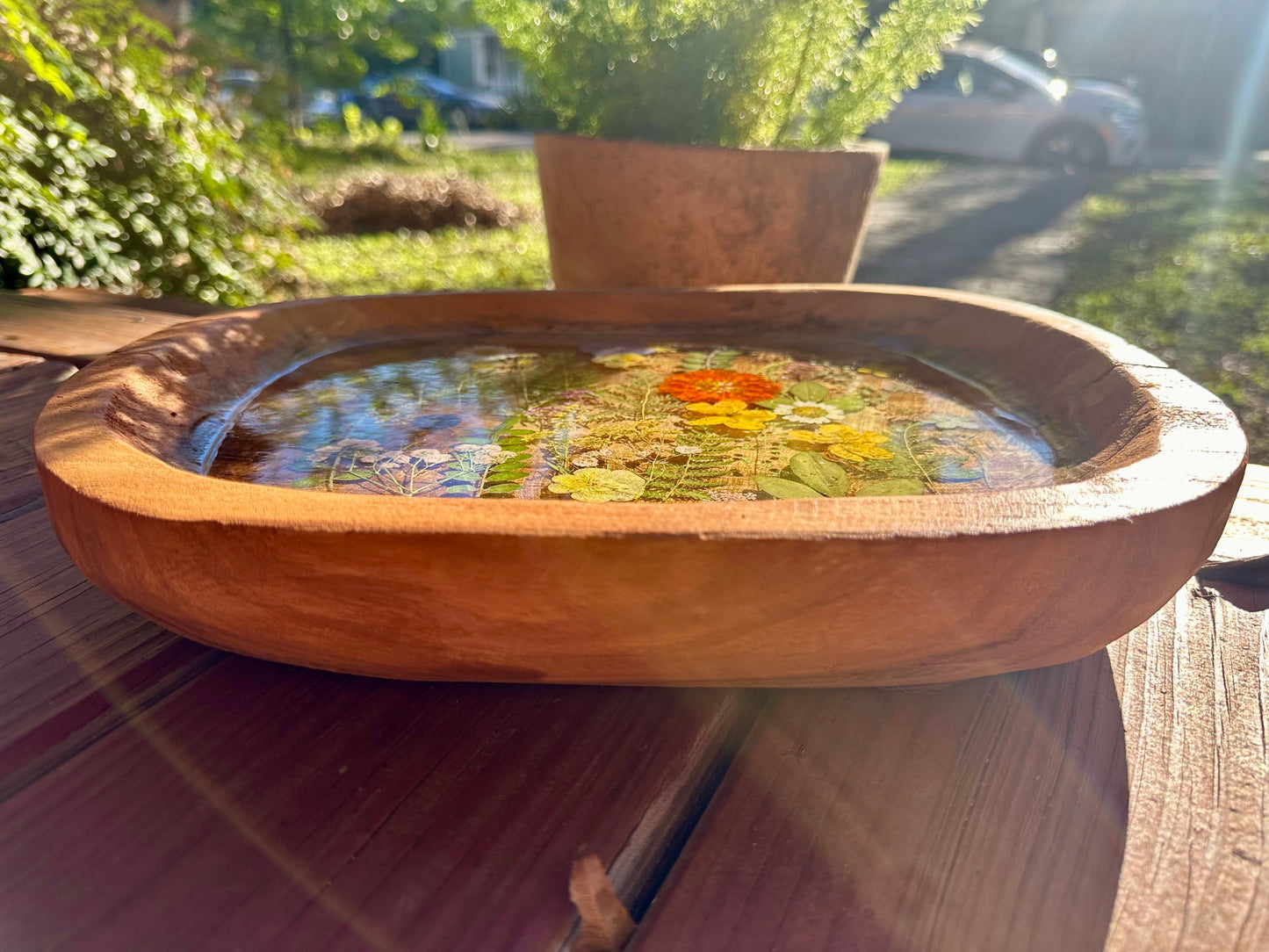 Wood Dough Bowl